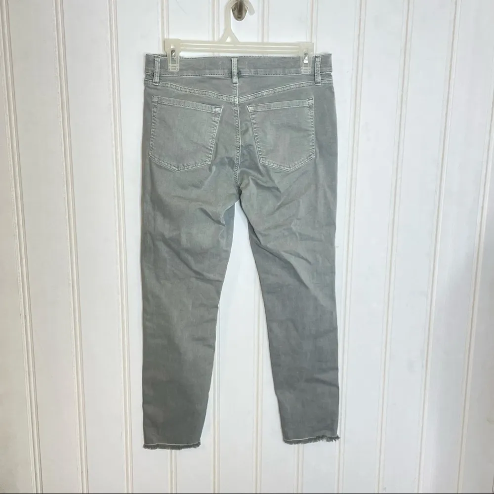 Loft frayed modern skinny crop jeans ankle - Image 6