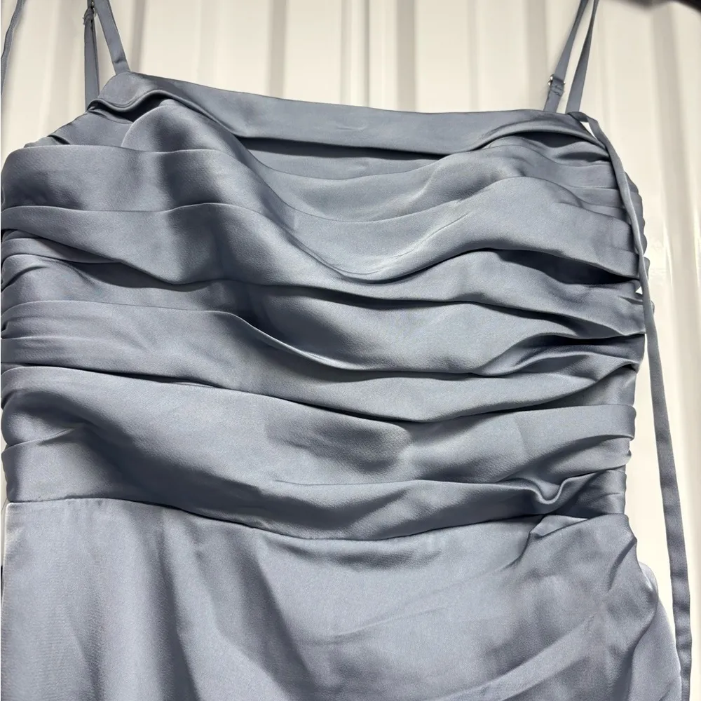 NWT Azazie Strapless Light Blue Gown 4 - Image 4