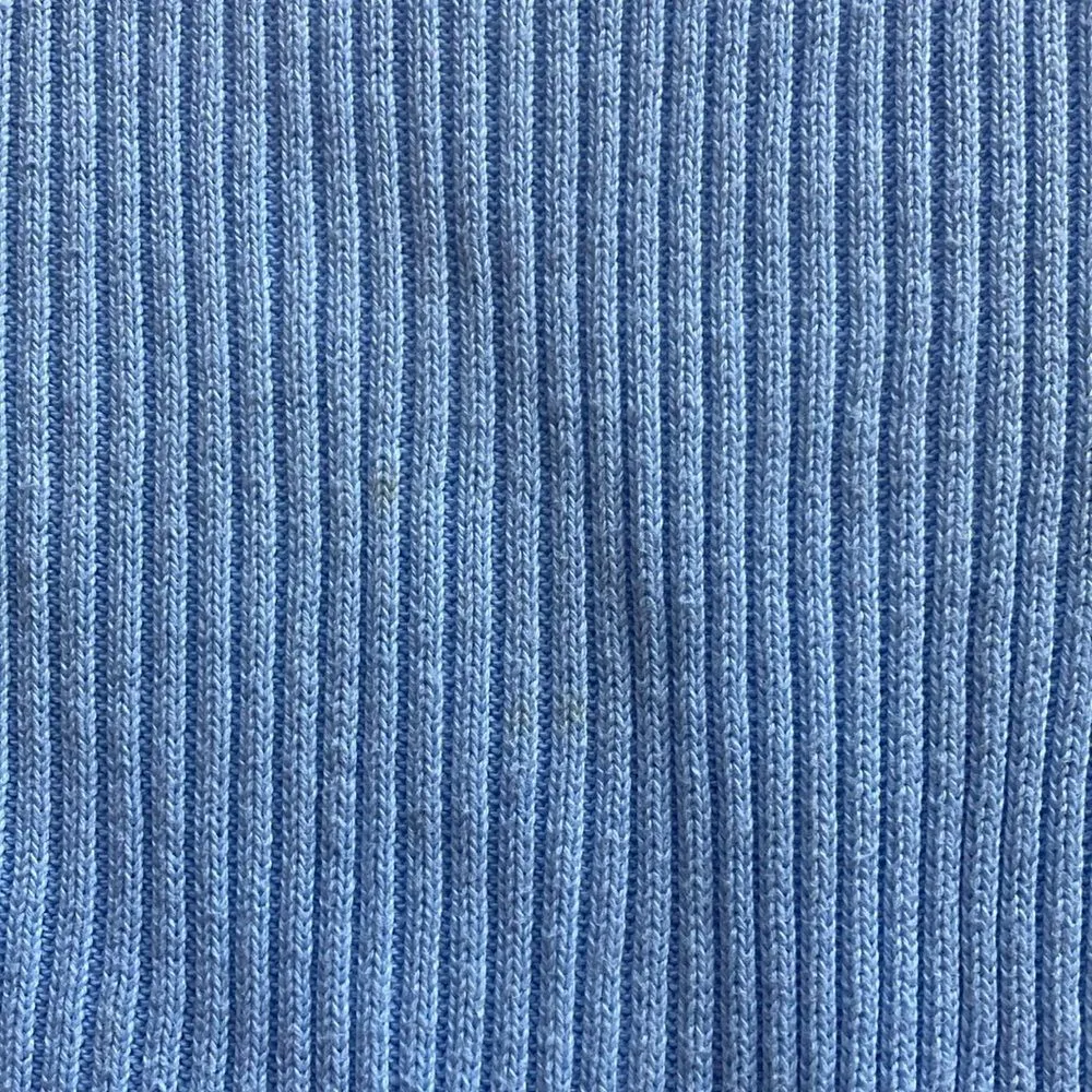 Karen Scott Mock Neck Sweater Pale Blue Medium Pullover Ribbed Long Sleeve EUC - Image 5