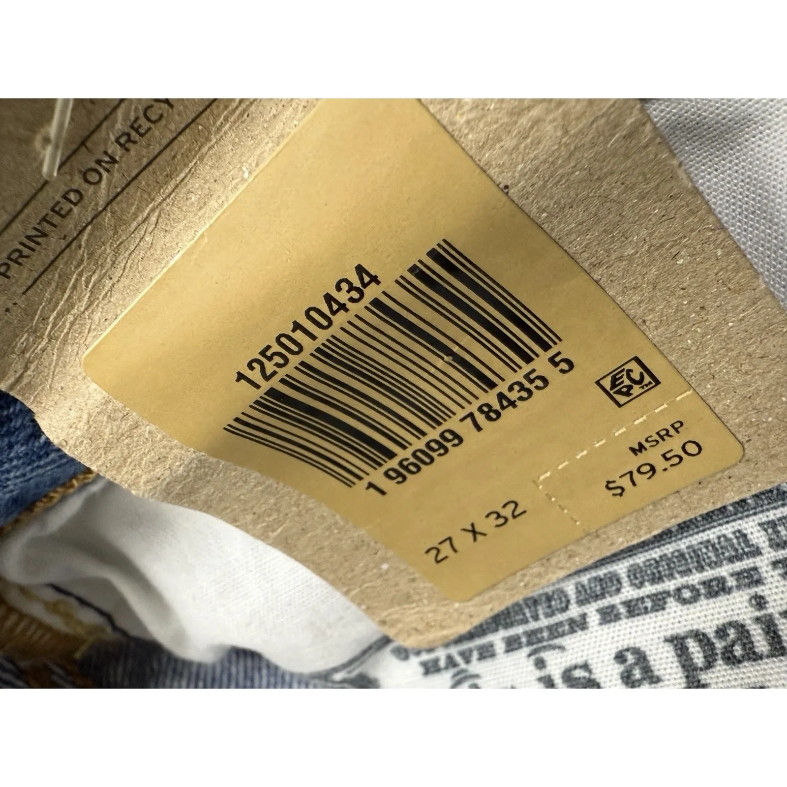 Levis 501 Original Fit Womens 27 x 32  NWT Disstressed Jeans - Image 7