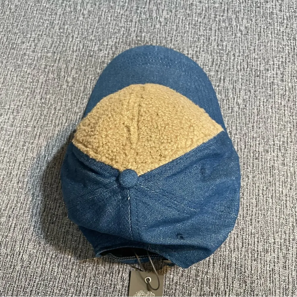 Vince Camuto Faux Fur Denim Baseball Cap - Image 6