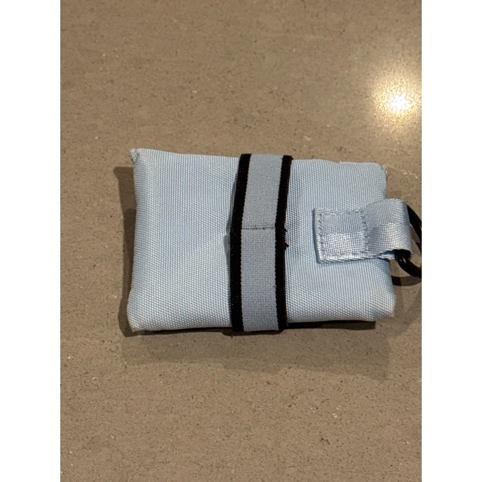 Athleta Girl Light‎ Blue Card Holder Key Ring Wallet - Image 2