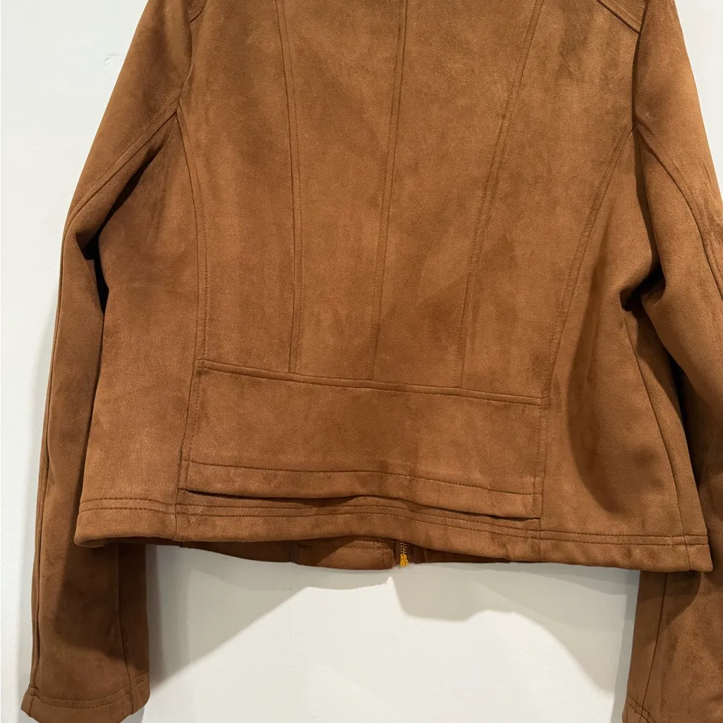Marc New York  Tan Leather Jacket - Image 6