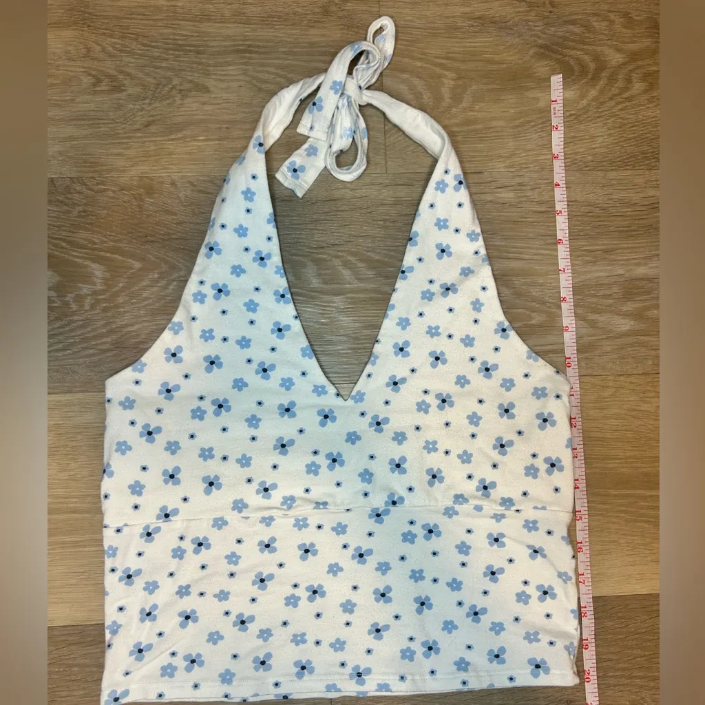 Hollister Floral Halter Top – Size Large - Image 5