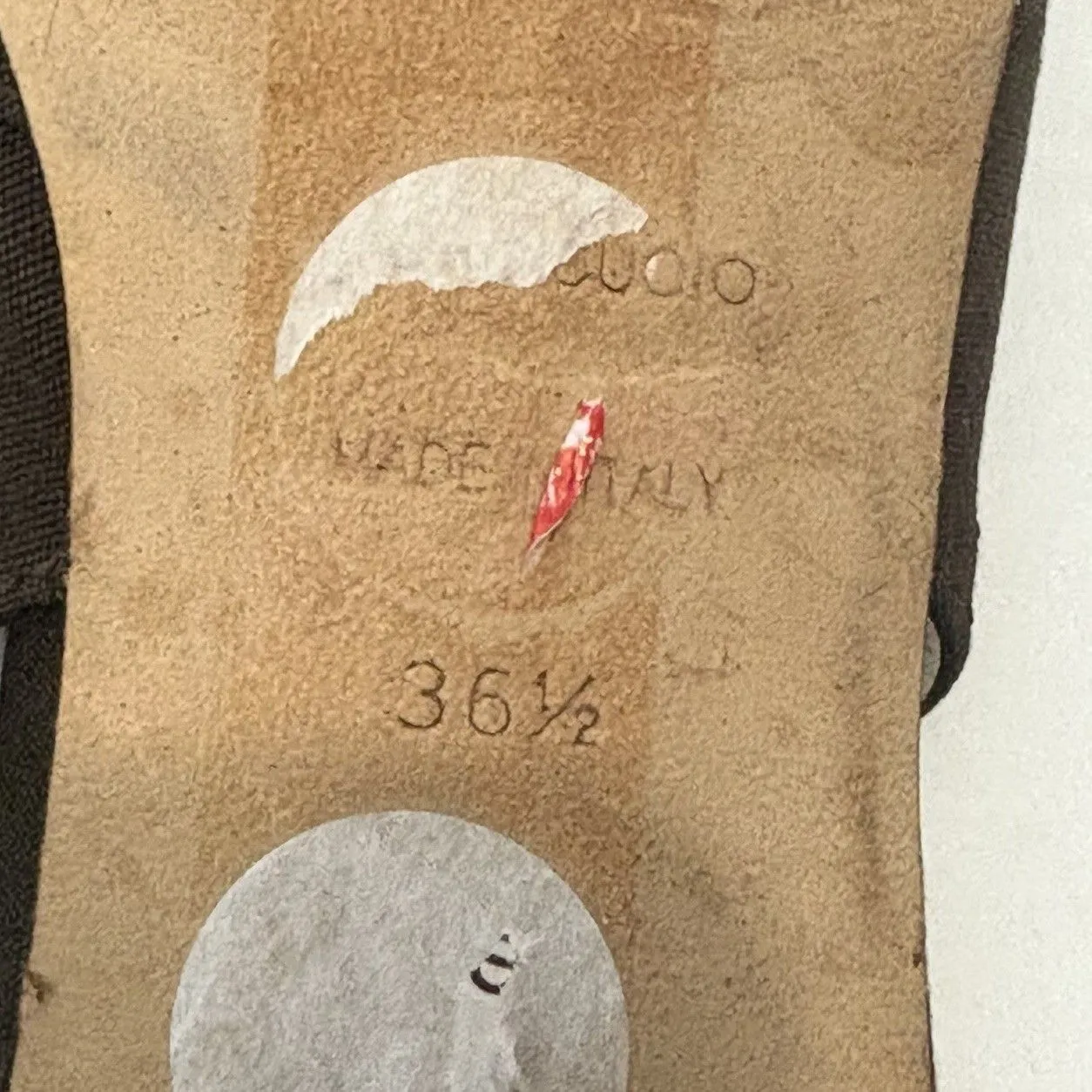 Bettye Muller Slingback Kitten Heels Point Toe Size 36.5 US 6 Floral Brown Italy - Image 8