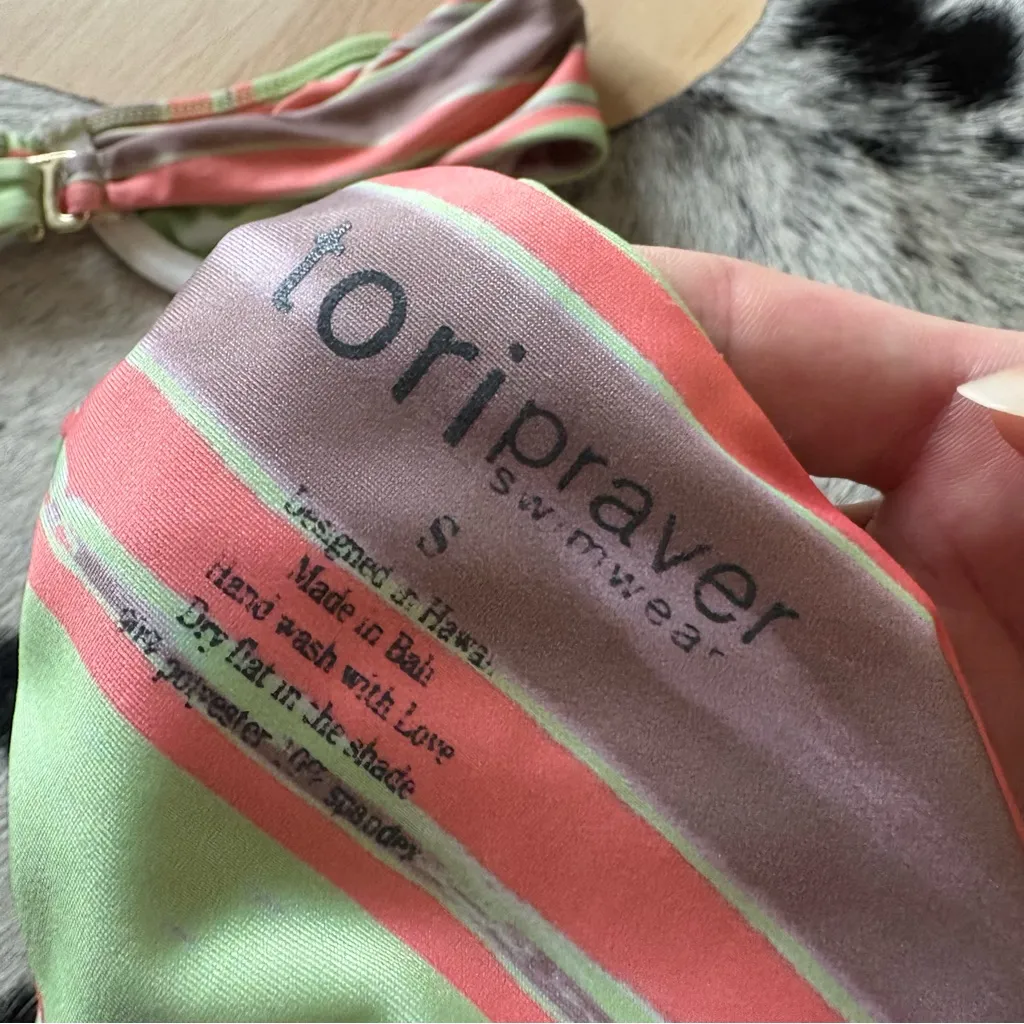 REVOLVE TORI PRAVER Swimwear Kenny Bikini in Indian Wells Guava Size‎ XS/S - Image 6