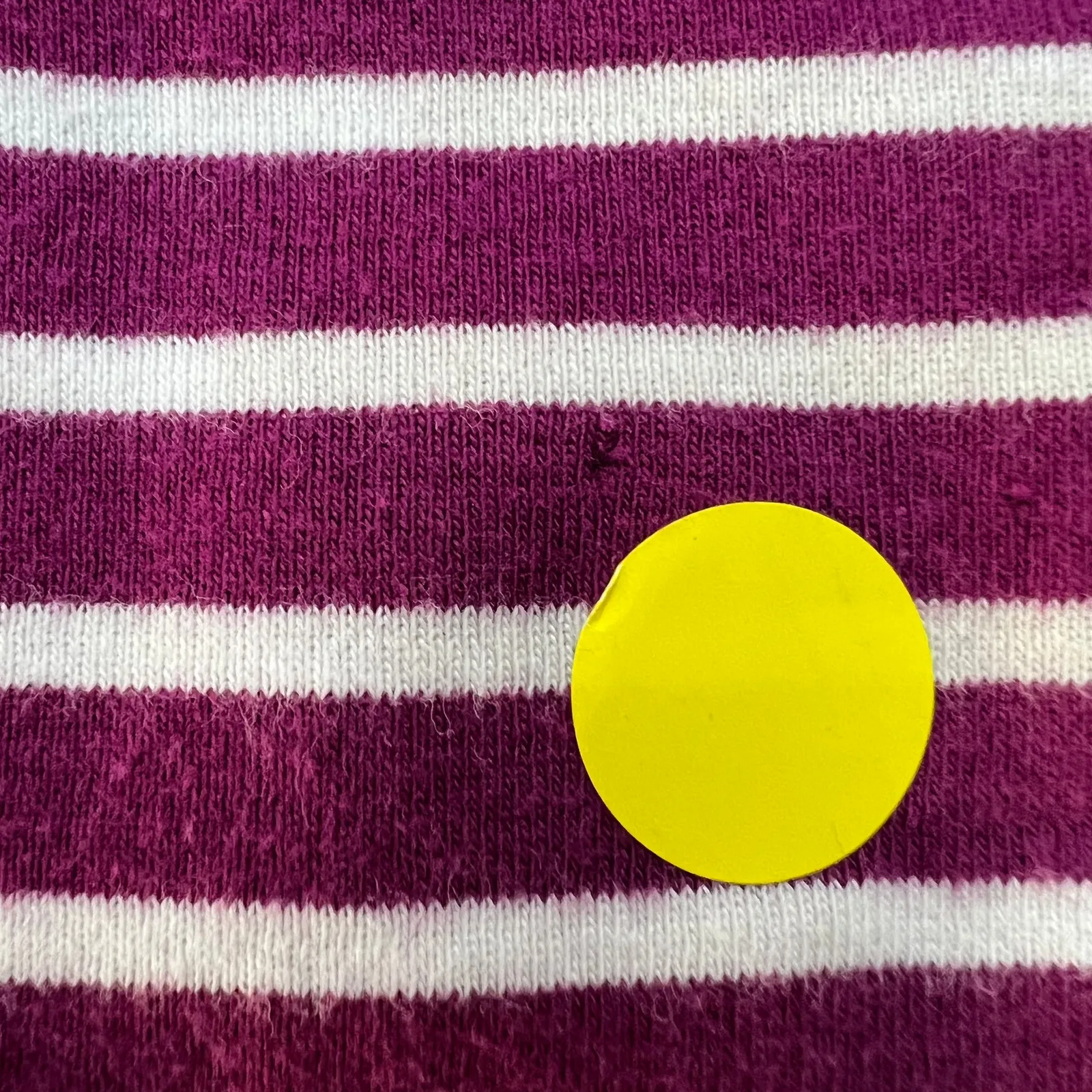 Jones New York (M) Purple White Striped  Rolled Cuff 1/2 Sleeve Boat Tee Shirt - Image 6