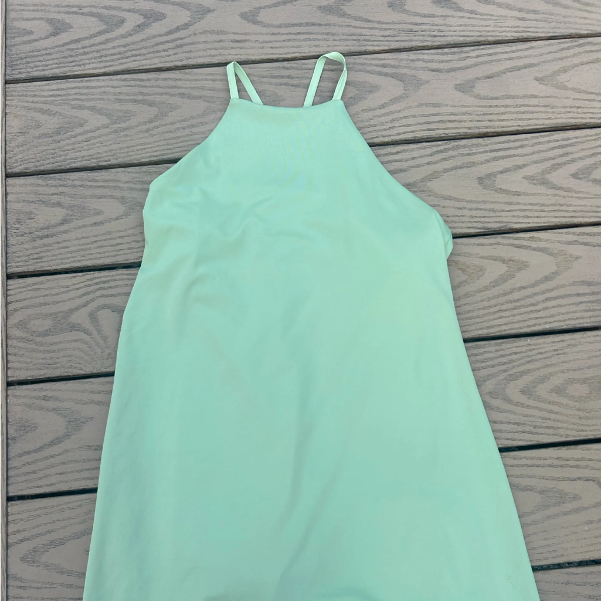 Madewell size medium athletic built in shorts dress flex 2.0 sage green - Image 7