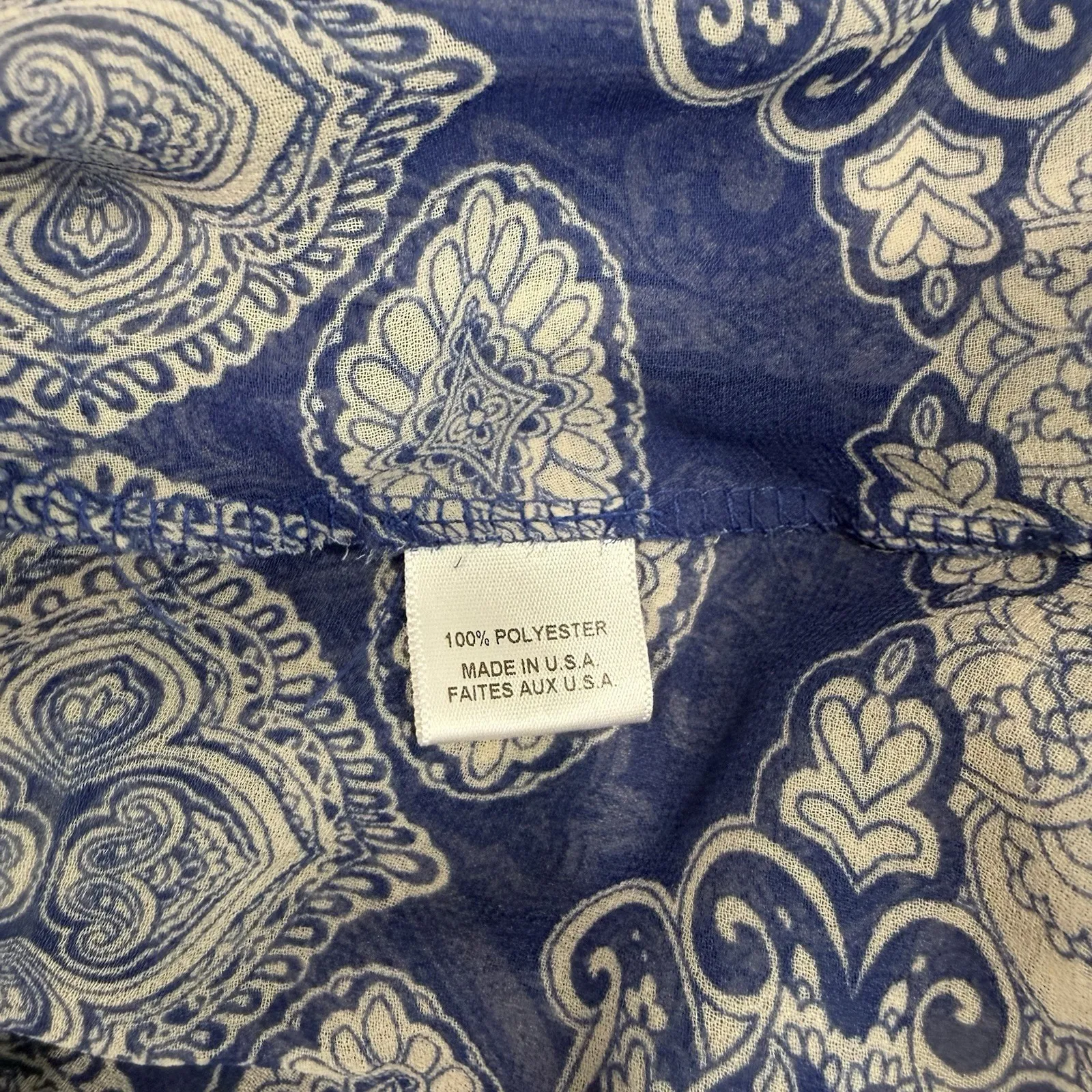 MISA Blue Majorelle Mixed Tile Farah Ruffle Boho Hi Low Maxi Dress MEDIUM - Image 14