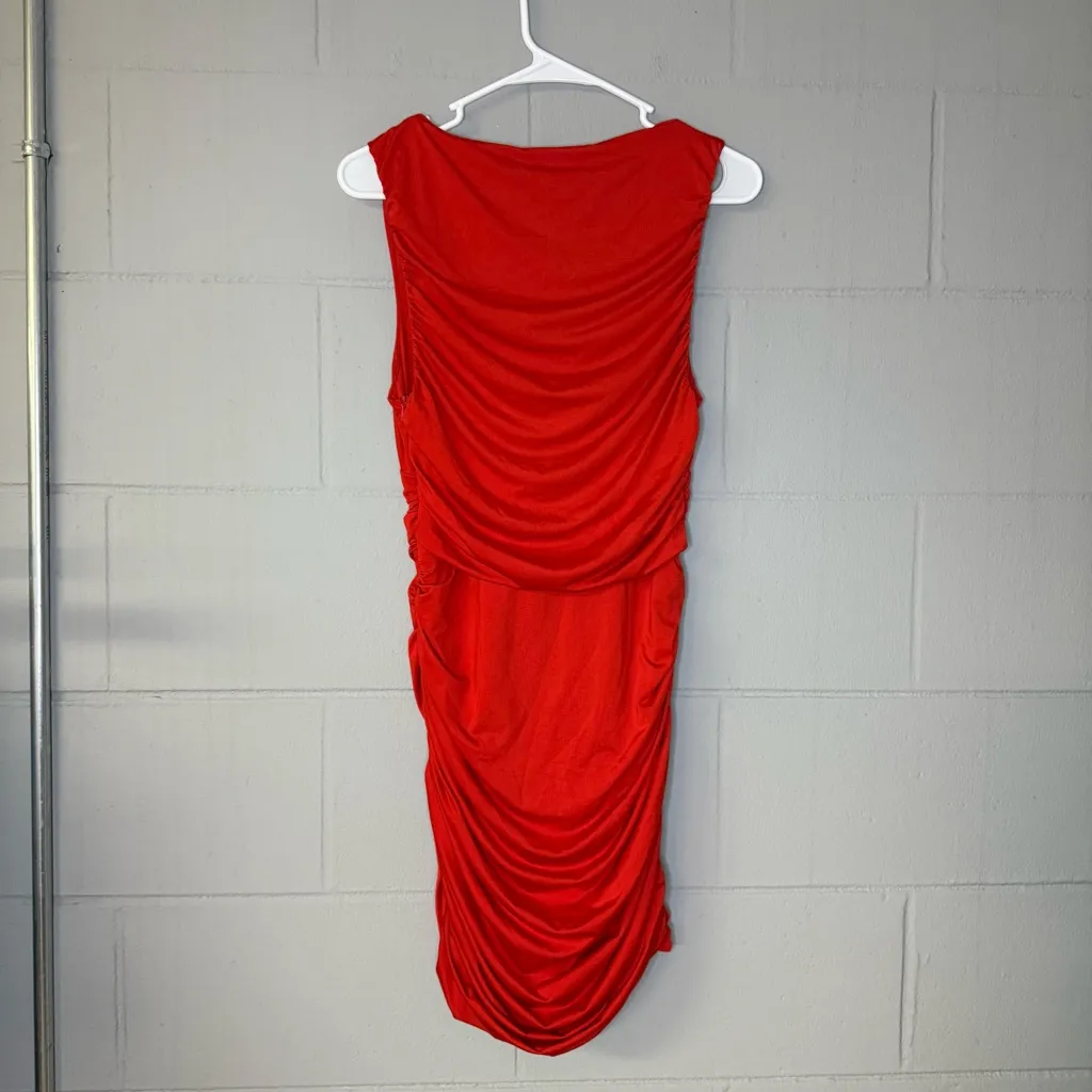 Superdown Farrah Ruched Dress in Red Women’s Size Medium Semi Formal Mini Dress - Image 7