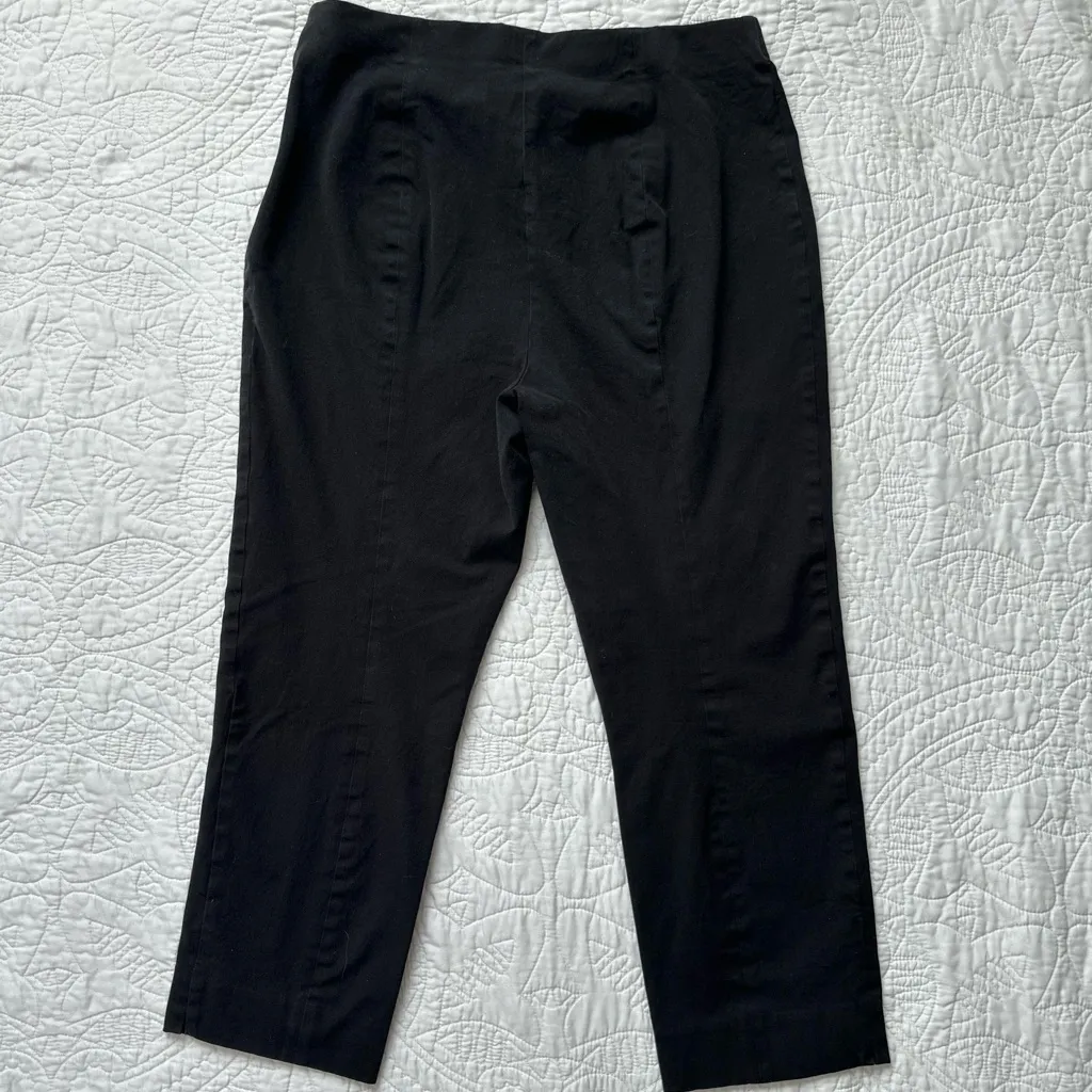 TALBOTS BLACK CHATHAM CROP PANTS - Image 7