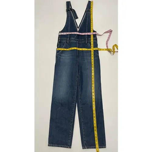 AG Adriano Goldschmied The Mable Vintage Denim Overalls Jumpsuit‎ Women's Small - Image 6