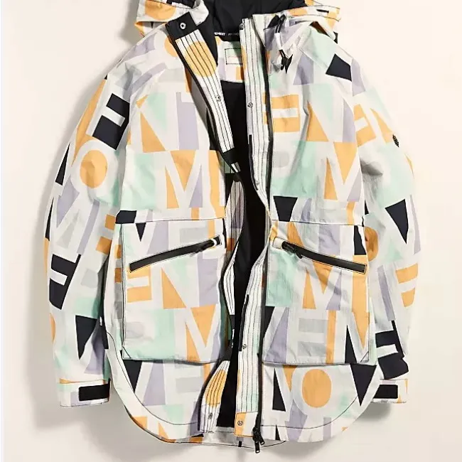 Free People movement singing in the rain Rain jacket Color Block Utility Jacket Green Size L - Image 6