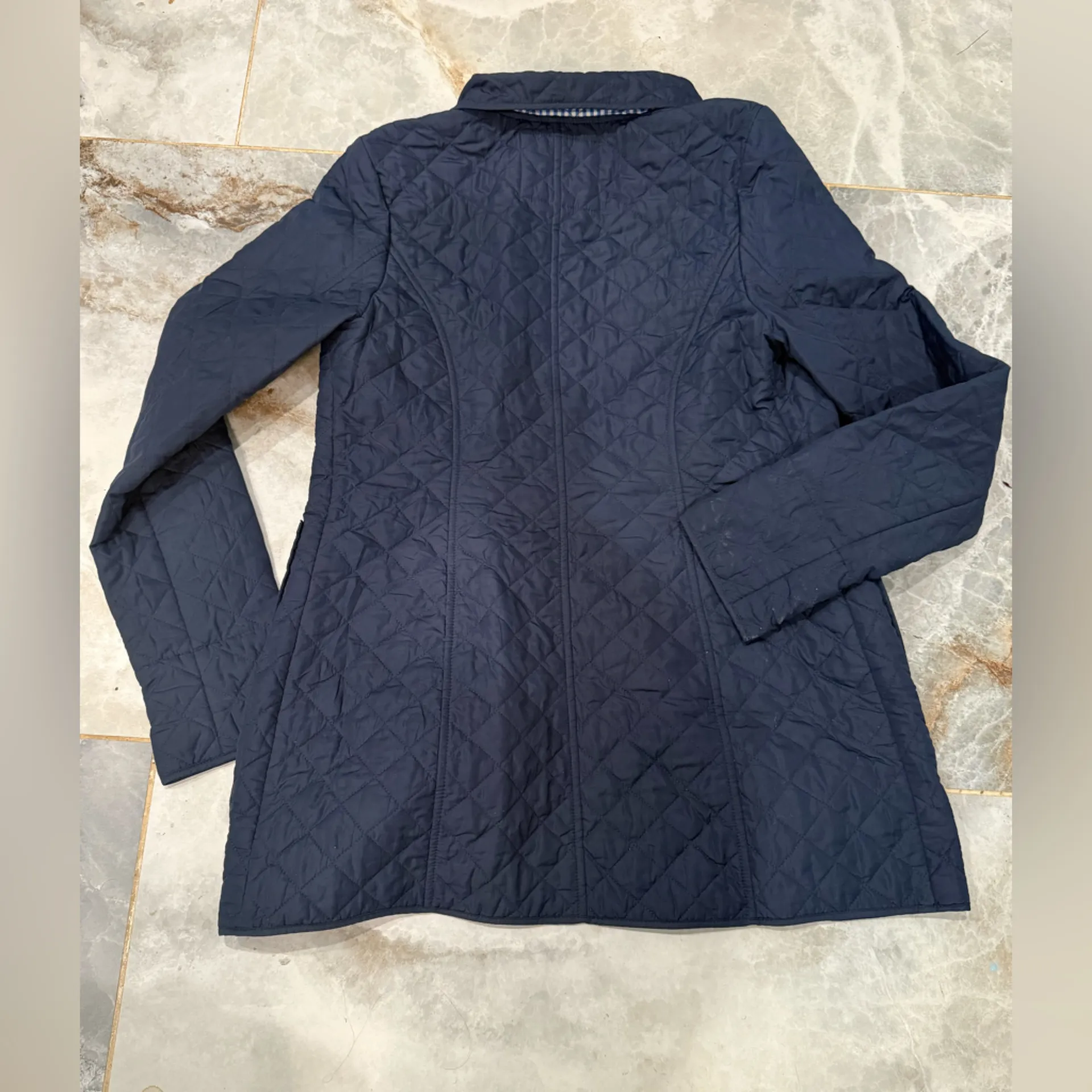 Vineyard Vines  Blue Checkered Quilted Jacket - Image 2