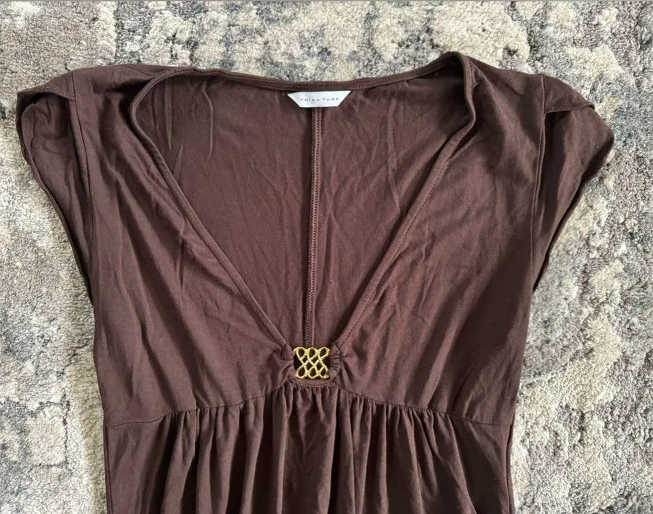 Trina Turk Midi Brown Dress - Image 2