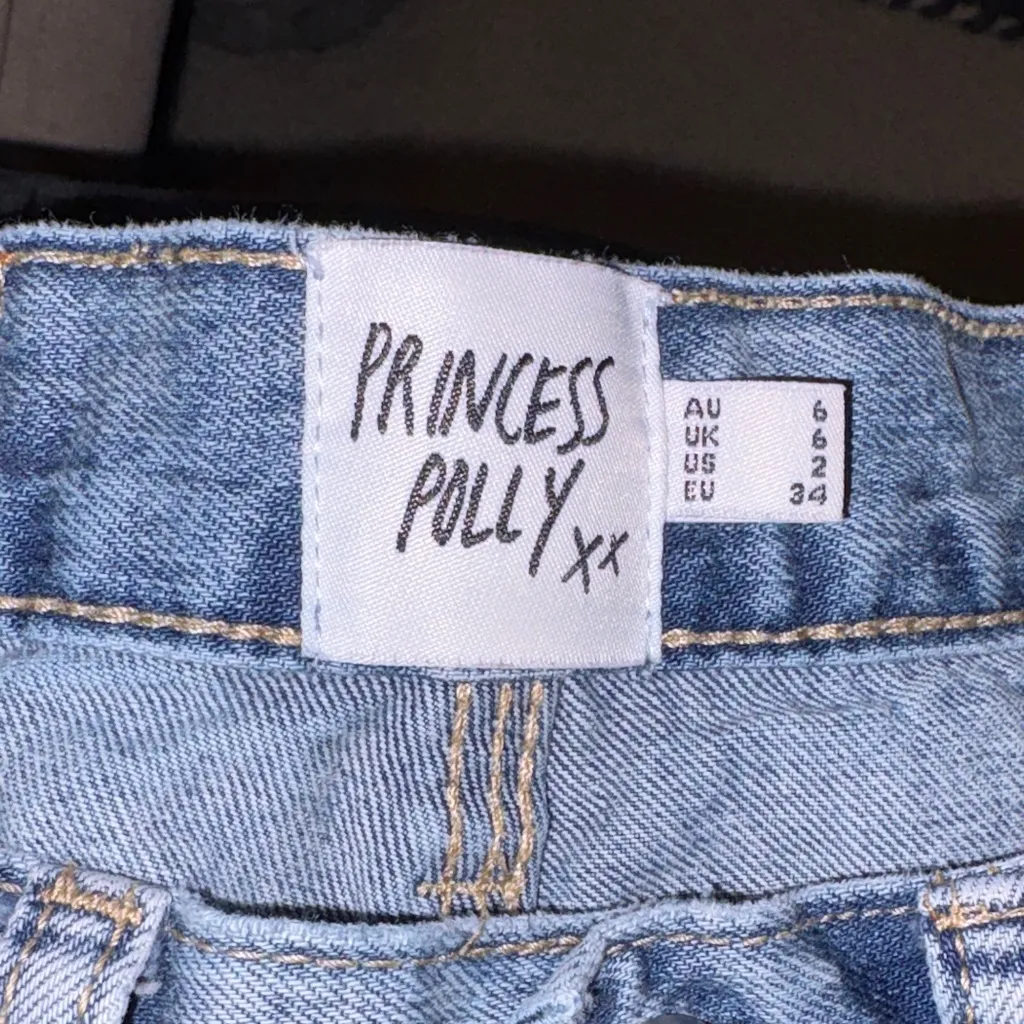 Princess Polly Blue Denim Jeans - Image 4