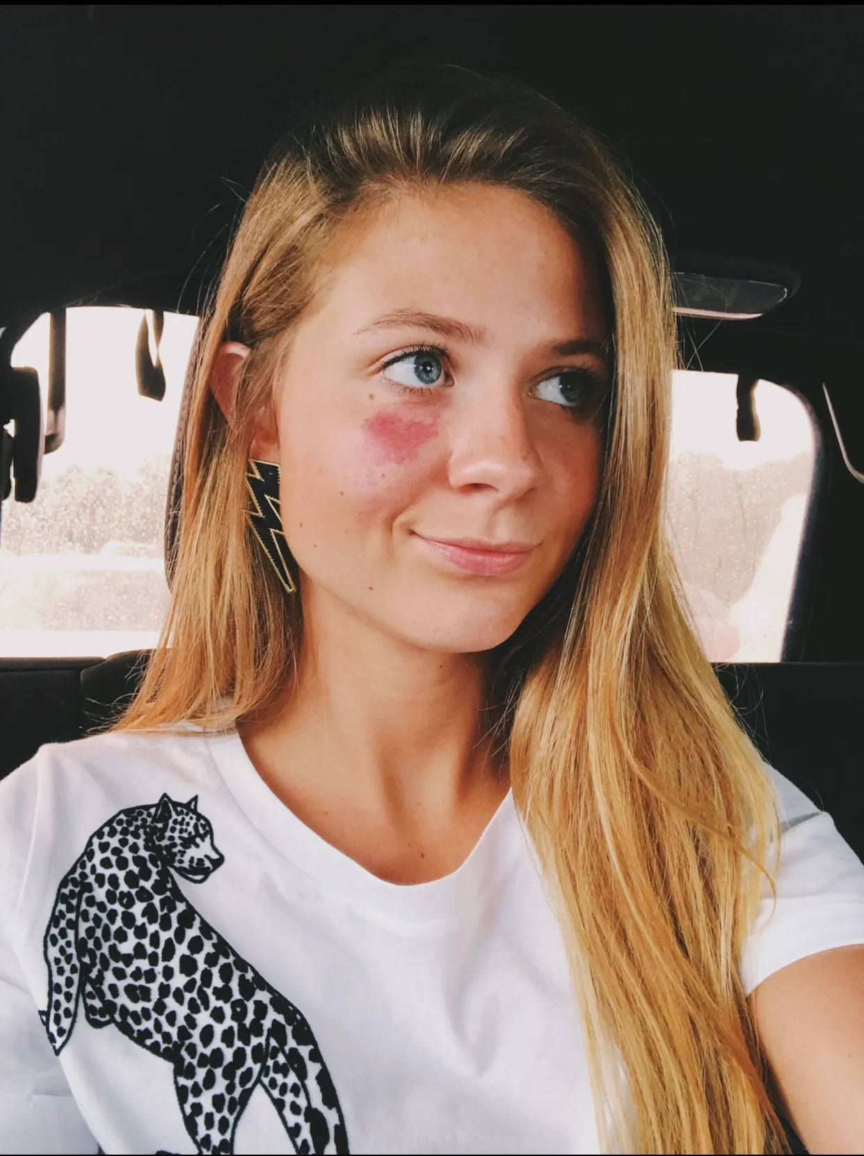 Anthropologie leopard graphic tee - Image 2