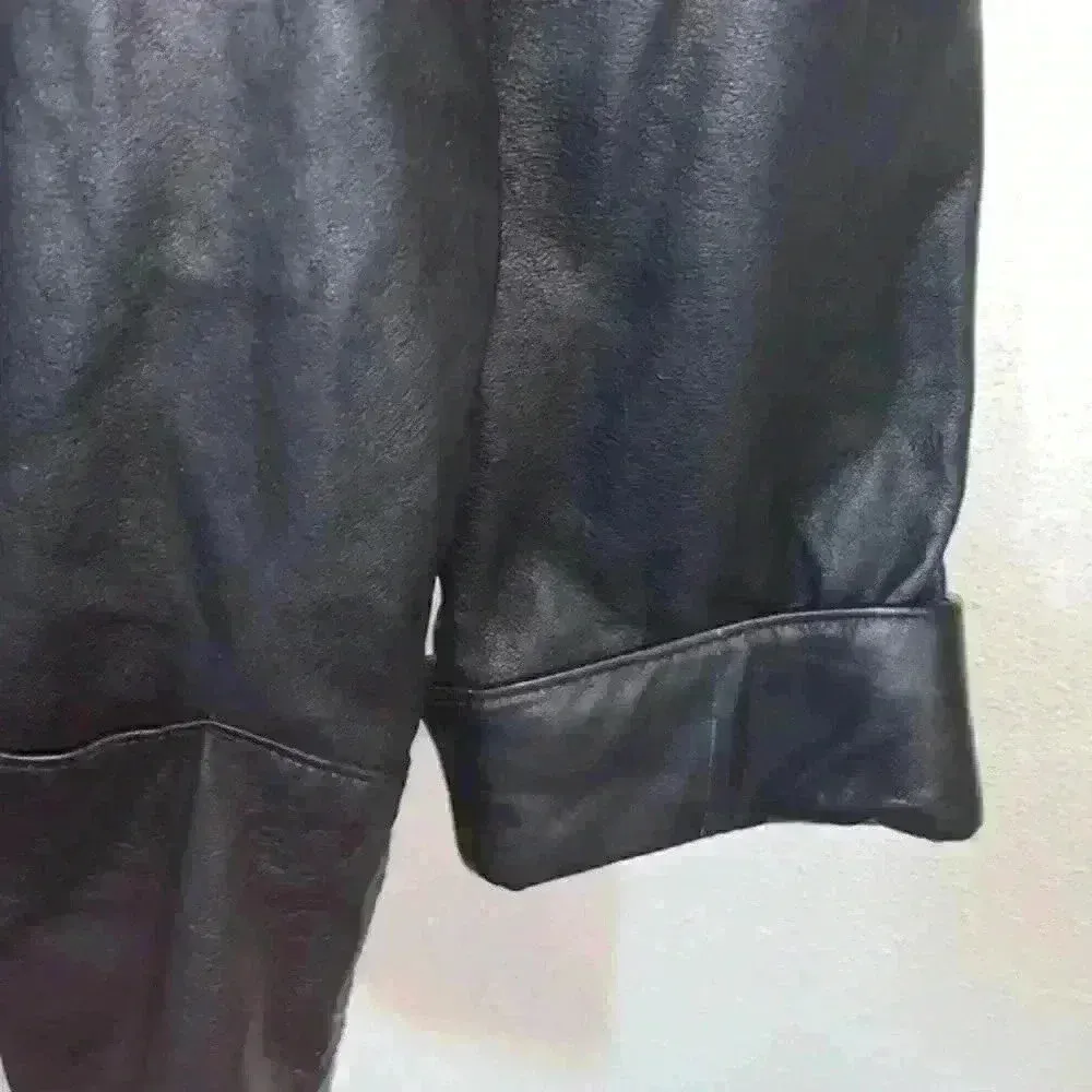 Vintage Venezia women’s size 1X leather long sleeve jacket Black - Image 8