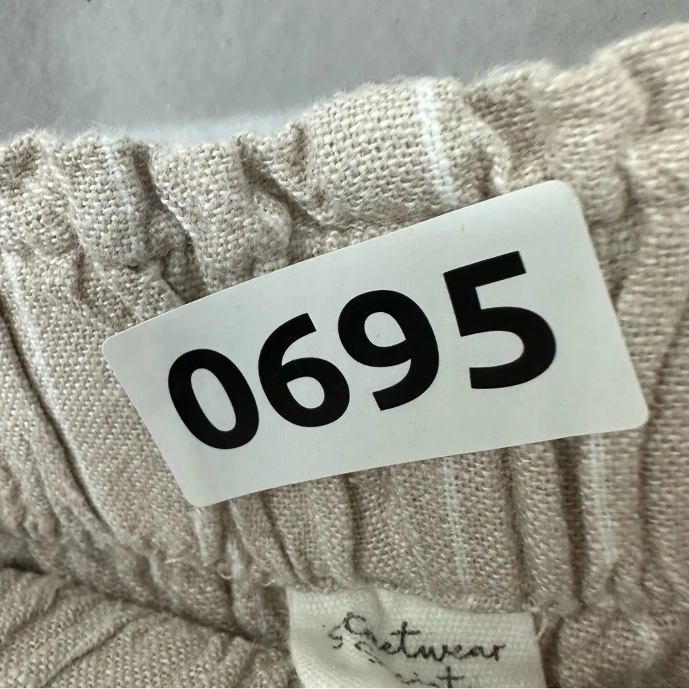 Streetwear Society Striped Summer Beach Shorts M Beige - Image 9