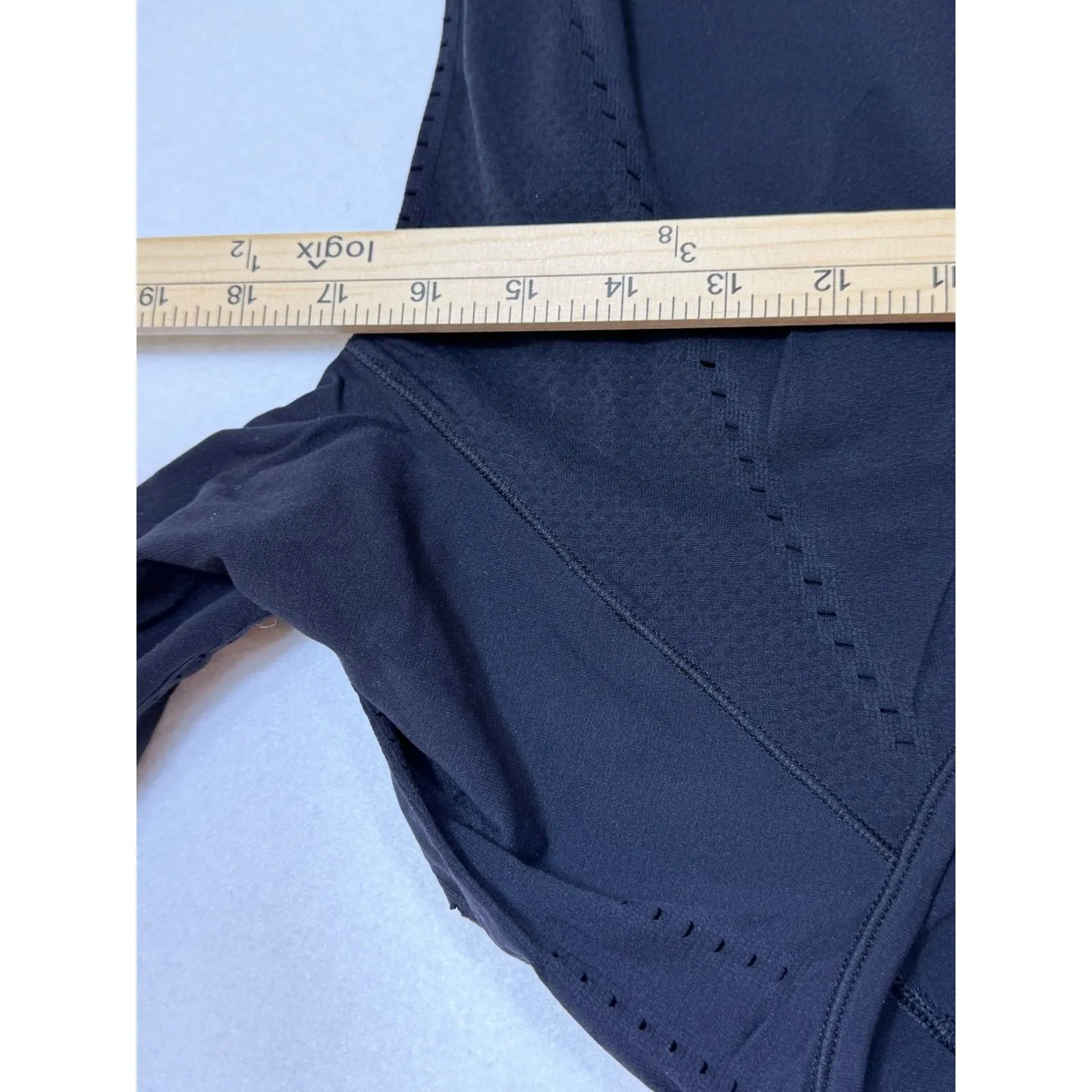 Athleta Foothill Seamless Black Long Sleeve Athletic Top Athletic Women Size S - Image 4