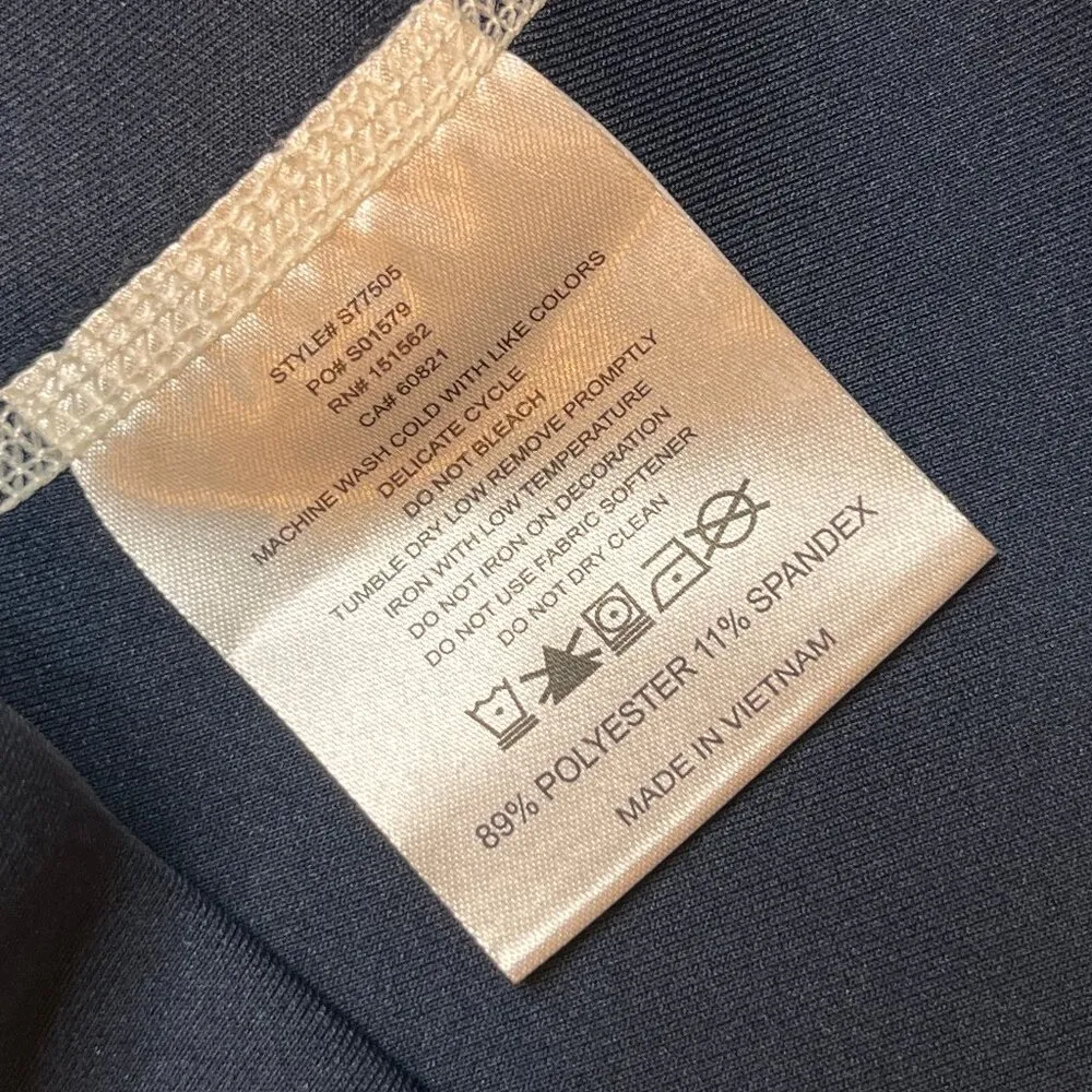 Sunice Medinah Country Club Navy 1/4 Zip Long Sleeve Pullover SZ M Golf Top Blue Size M - Image 7