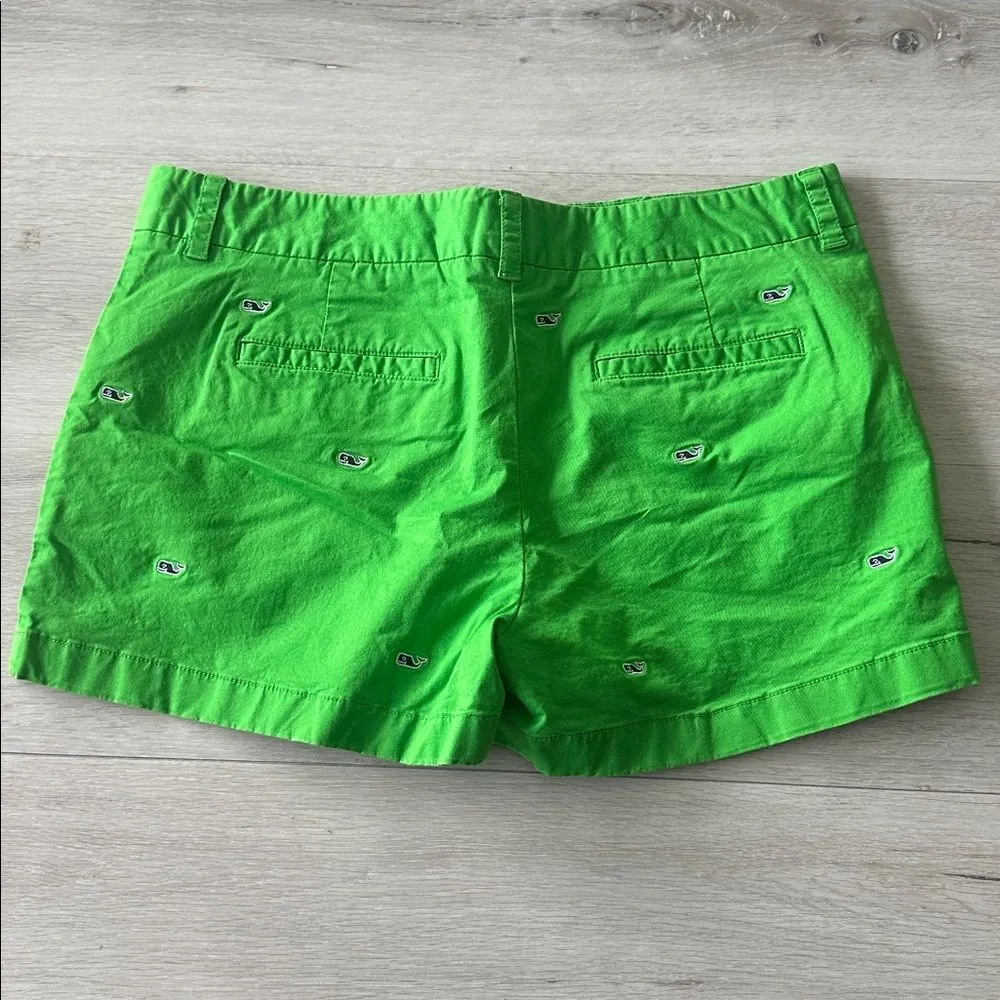 Vineyard Vines Dayboat Shorts Green 8 EUC - Image 3