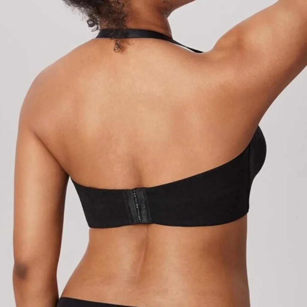 Aisilin Strapless Bra Black Lace 38DD Size undefined - Image 4