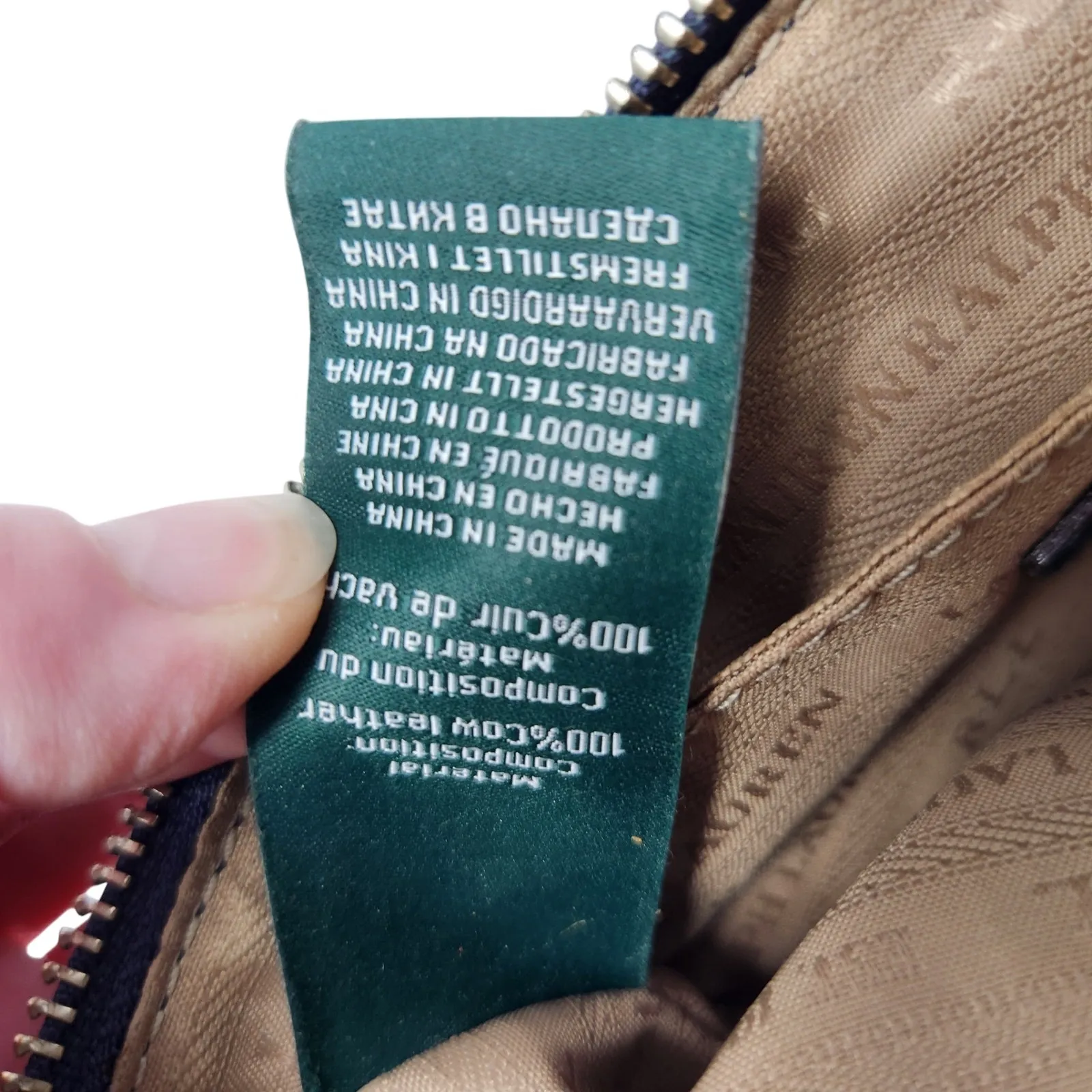 Lauren Ralph Lauren Blue Cow Leather Classic Casual Travel Crossbody Bag Small - Image 11