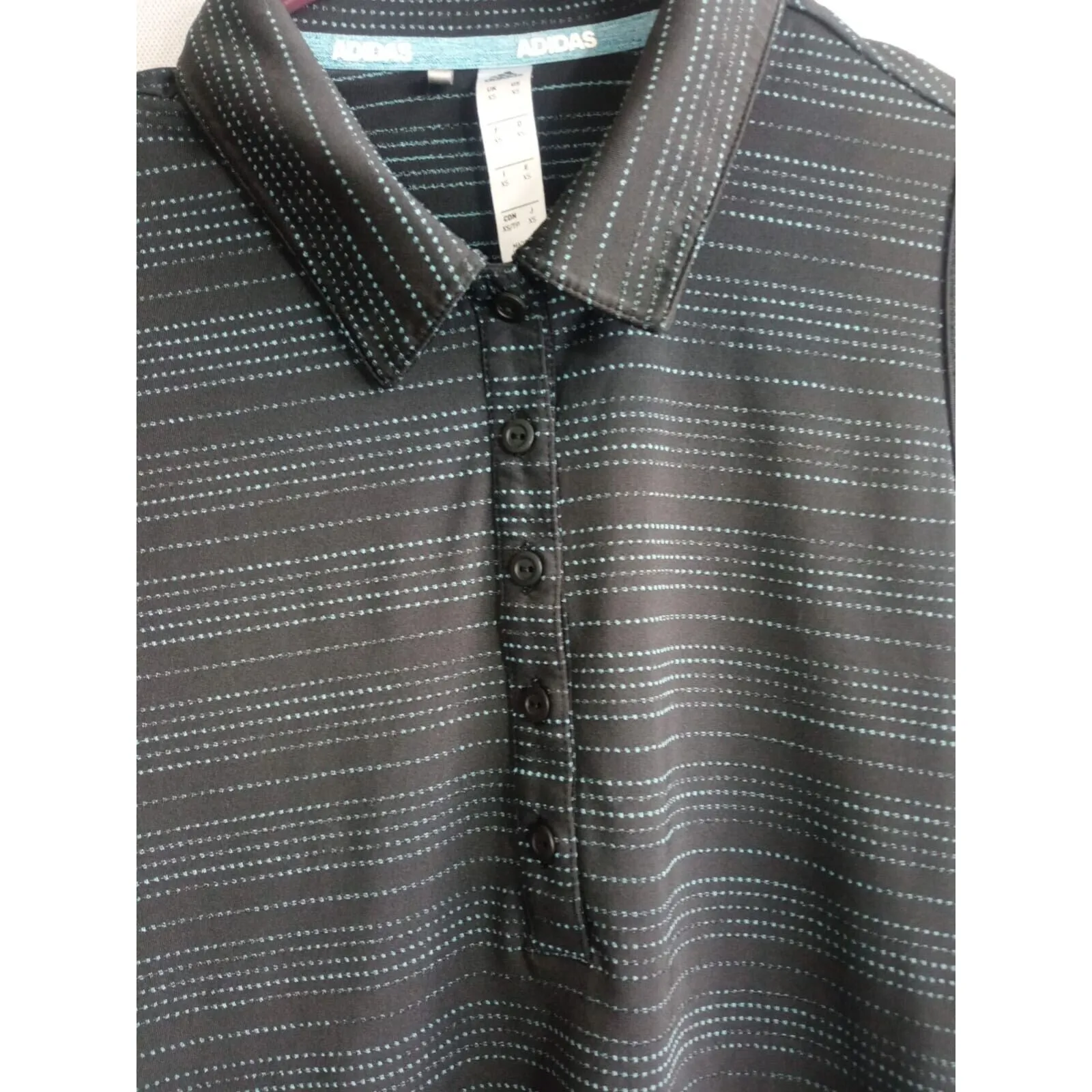 Adidas Women's Novelasthany Polo Shirt Black White Size XS NWOT - Image 6