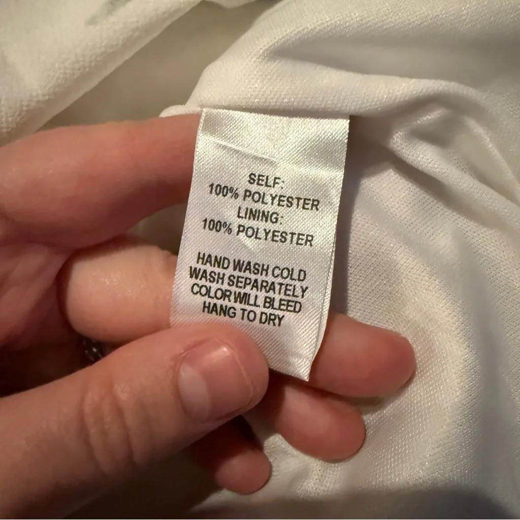 Lulus Dream of You Ivory Floral Print Off-the-Shoulder Shift Mini Dress Sz S NEW - Image 7