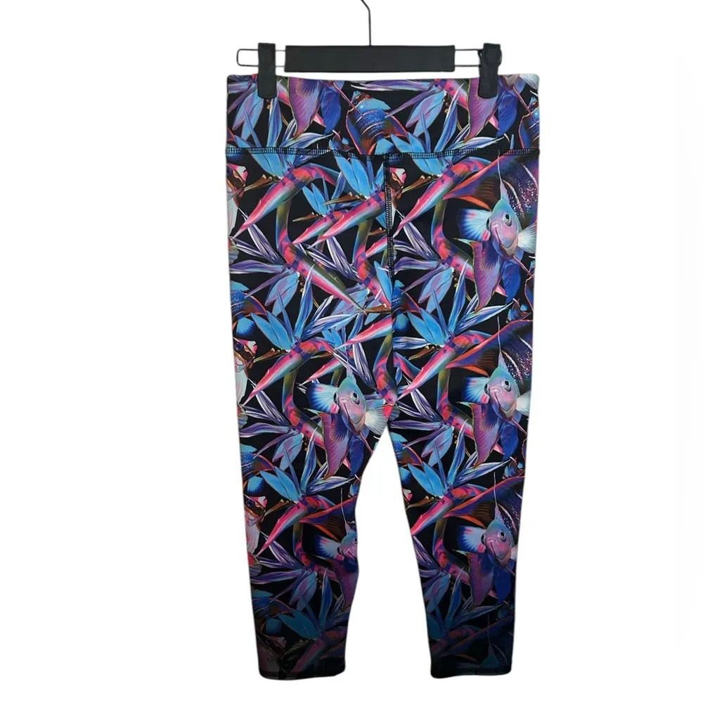 Evolution and Creation Flying Fish Patterned Leggings - Image 2