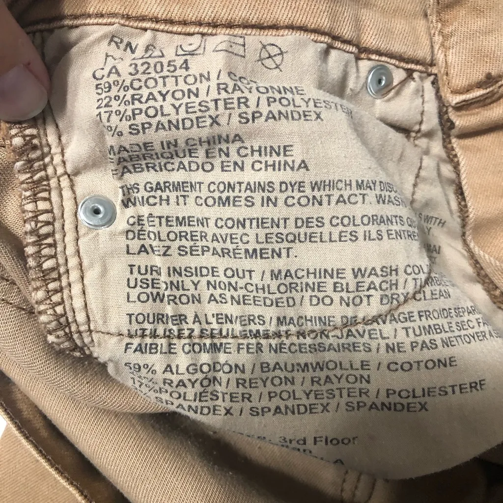 BDG mid rise cigaret ankle jeans‎ camel women’s size 24 x 30  waist measures 26 - Image 10