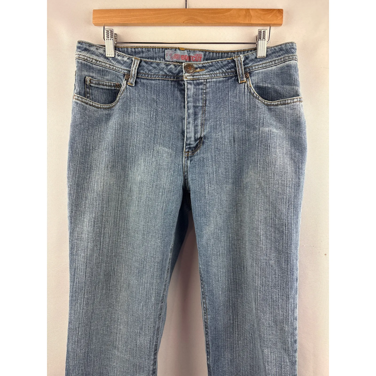 Women’s Faded Glory Size 12 Light Blue Bootcut Jeans - Image 2