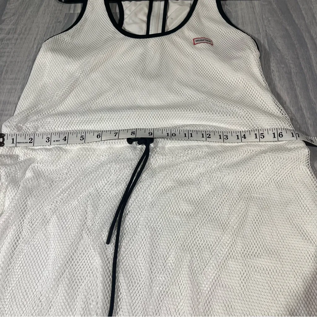 Hunter White Mesh Tank Top Dress; Small Women’s - Image 5