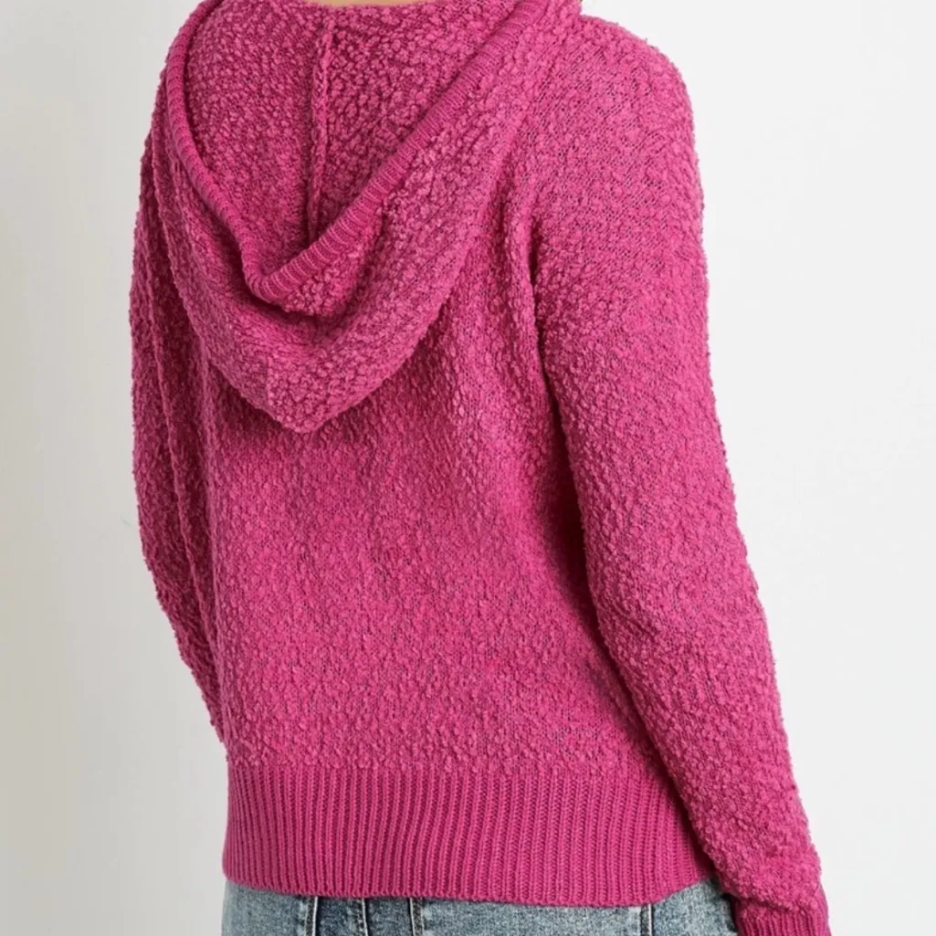 Maurices Womens Pink Soft and Cozy Popcorn Textured Knit Sweater - Image 2