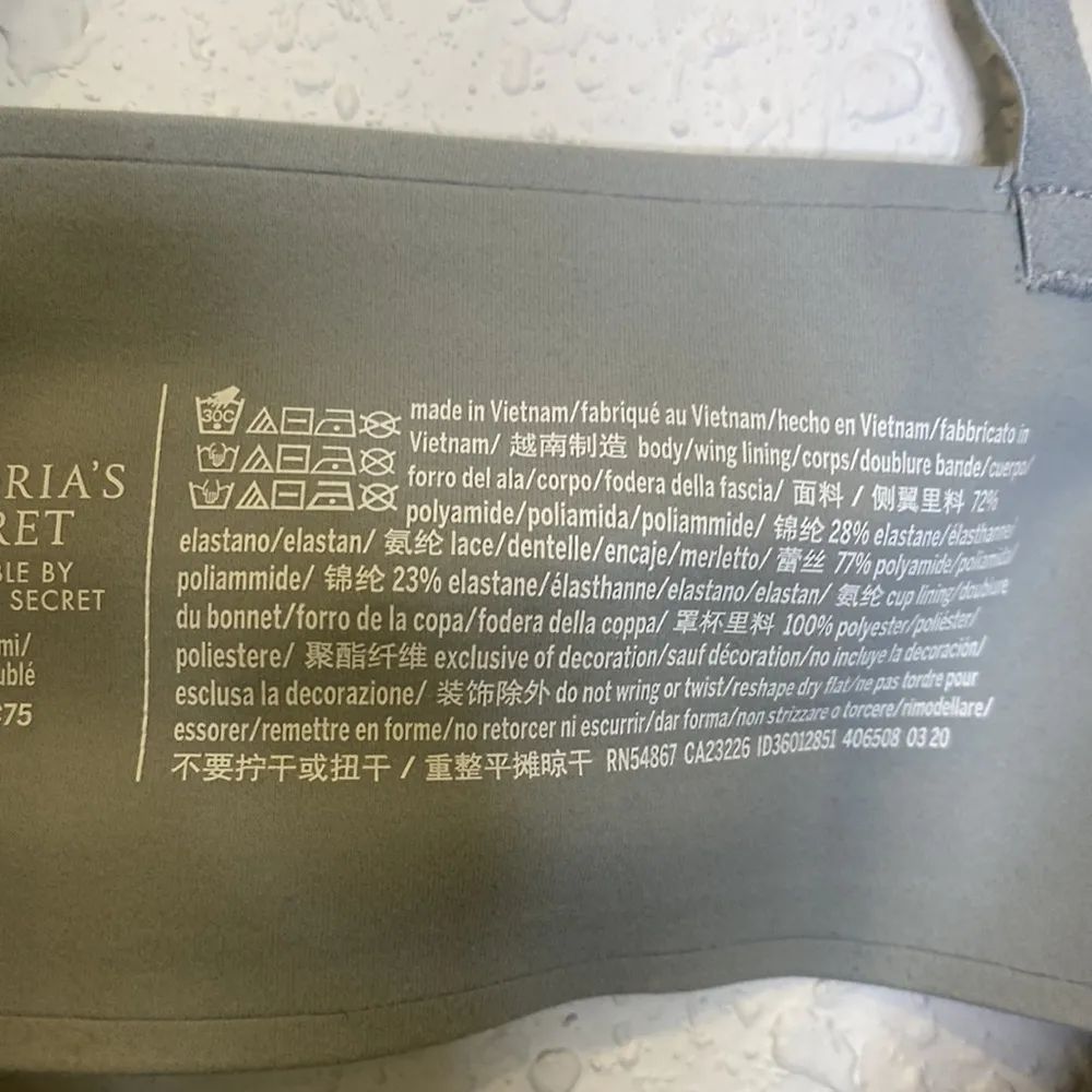 Victoria’s Secret Incredible Lined Demi Bra Front Clasp Criss Cross EUC Sz 34C - Image 6