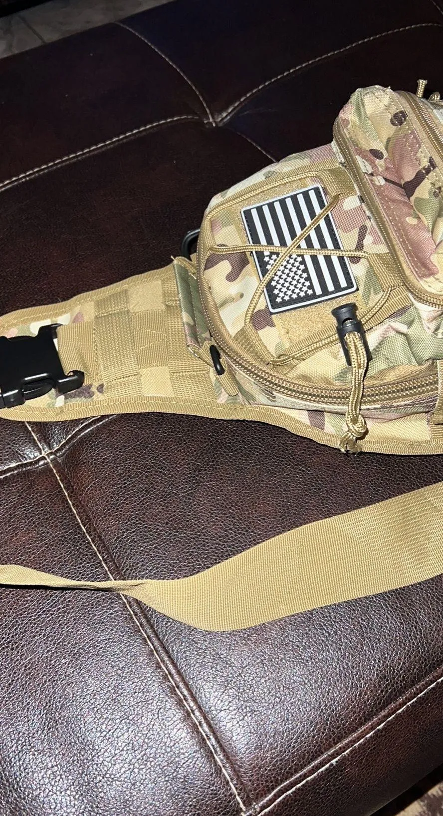 Desert Camo Shoulder Bag Brown - Image 3