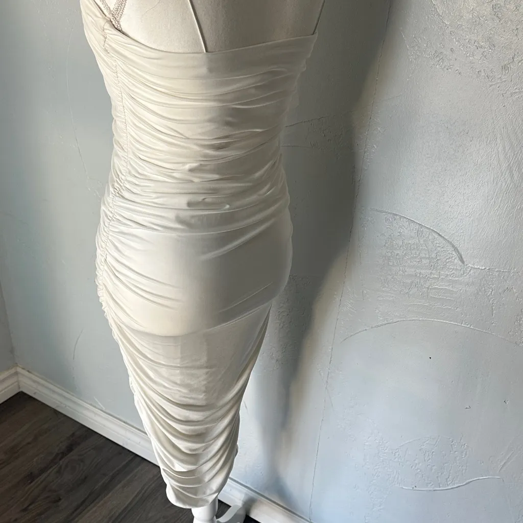 Windsor Strapless White Dress - Image 8