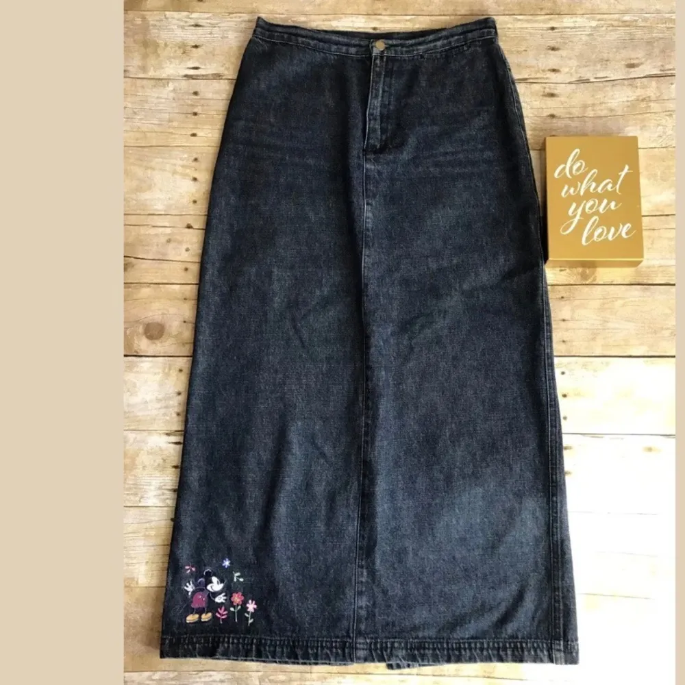 Disney Store Mickey Mouse Denim Jean Skirt VTG Y2K - Image 2