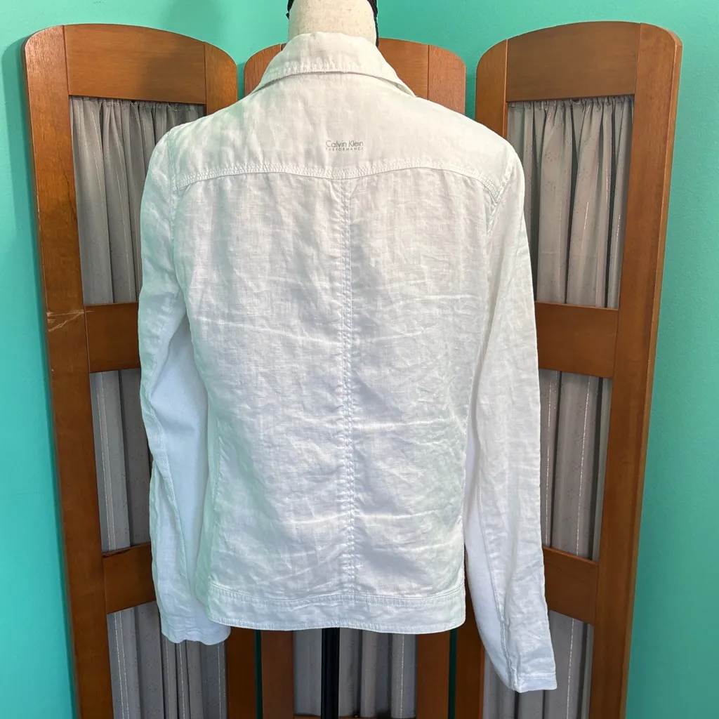 Calvin Klein Performance White Utility Jacket Size M - Image 11