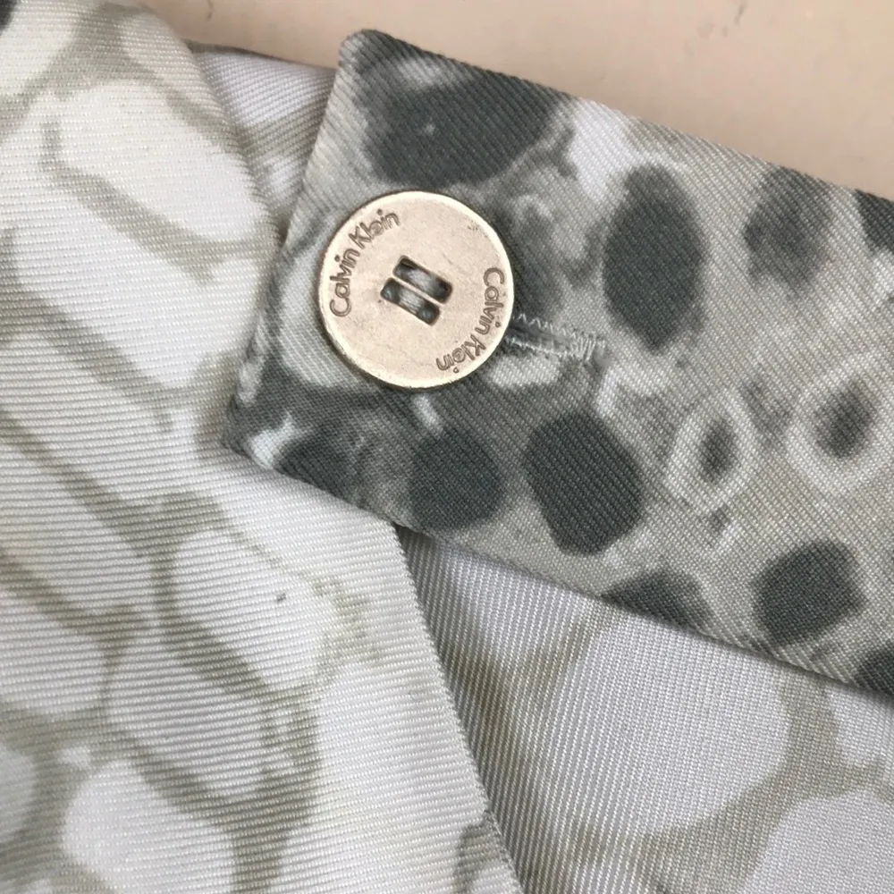 Women’s Reptile Print Faux Wrap Lapel Sleeveless Sheath Dress - Image 6