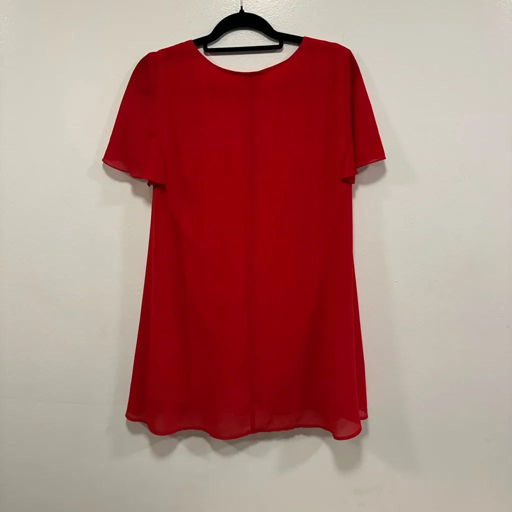 Show me your mumu dress!  Chic red V-Neck Mini Dress size small - Image 5