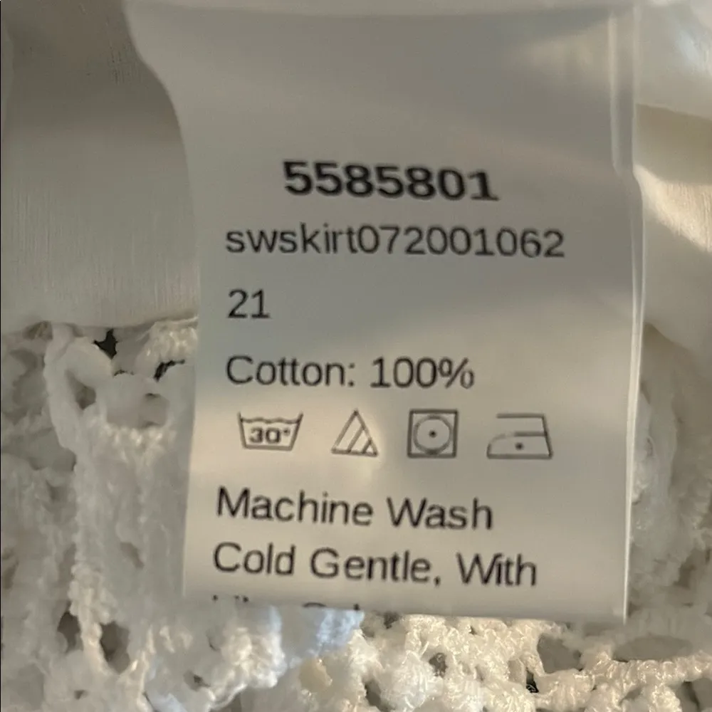 Shein Size Extra Small XS Women's Teen Girl Elegant White Lace Wrap Skirt - Image 8