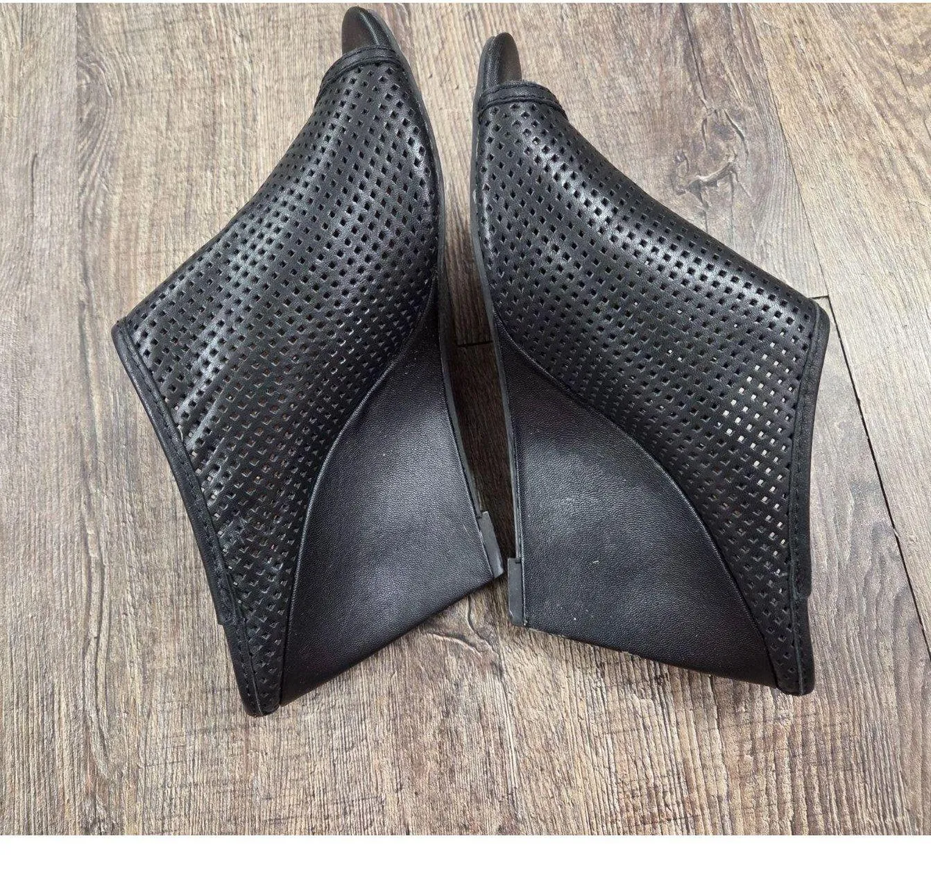 Seychelles Perfect Match Black Suede Leather Mule Wedges Heels Shoes 7 - Image 8