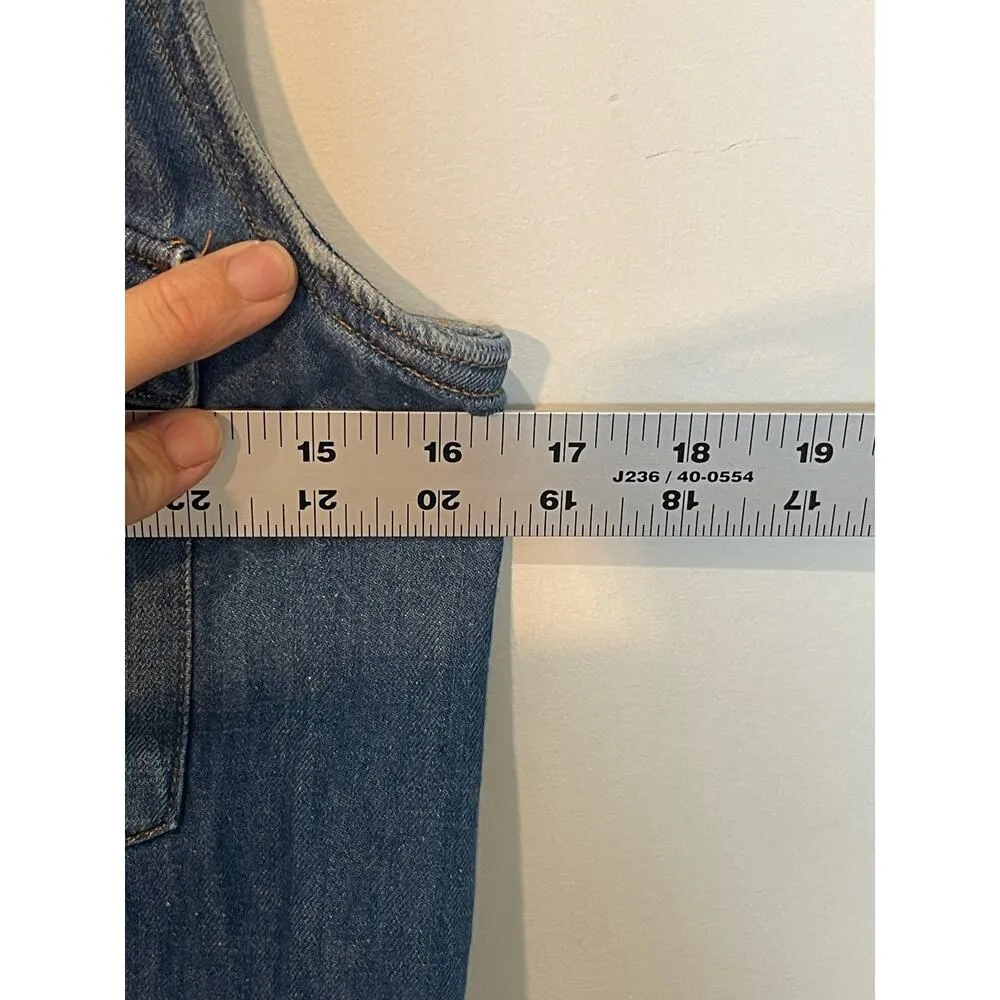 Vintage Levi’s Denim Romper Women XS Blue Orange Tab Retro 70’s Rare Western - Image 8