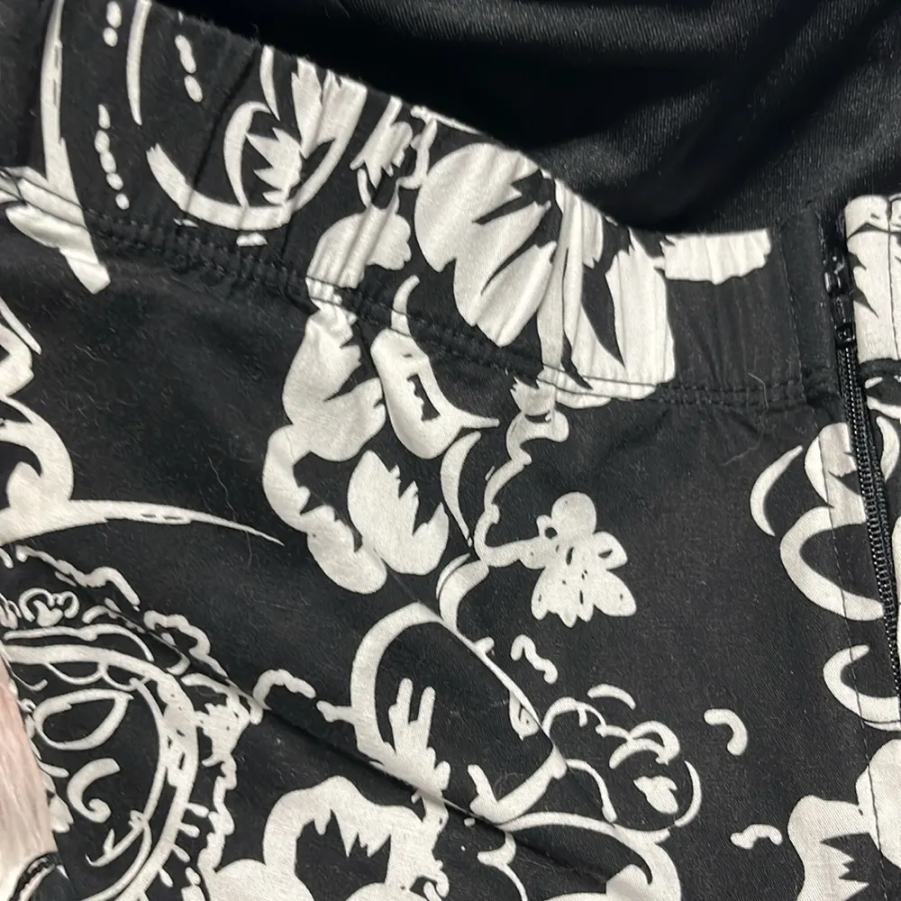 Speechless Summer dress Black Floral Mini Cotton Strapless Womens 5 - Image 16