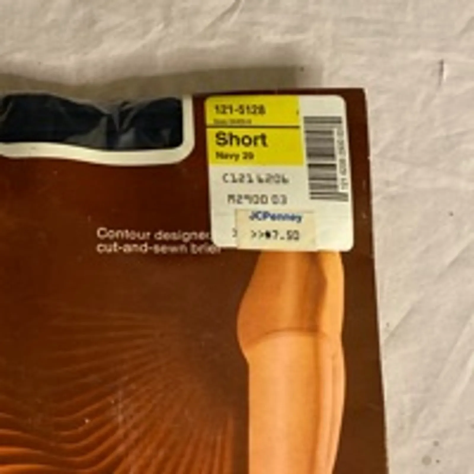 Vintage JCPenney Total Support Pantyhose Short Navy 20 Sheer Hosiery Blue - Image 2