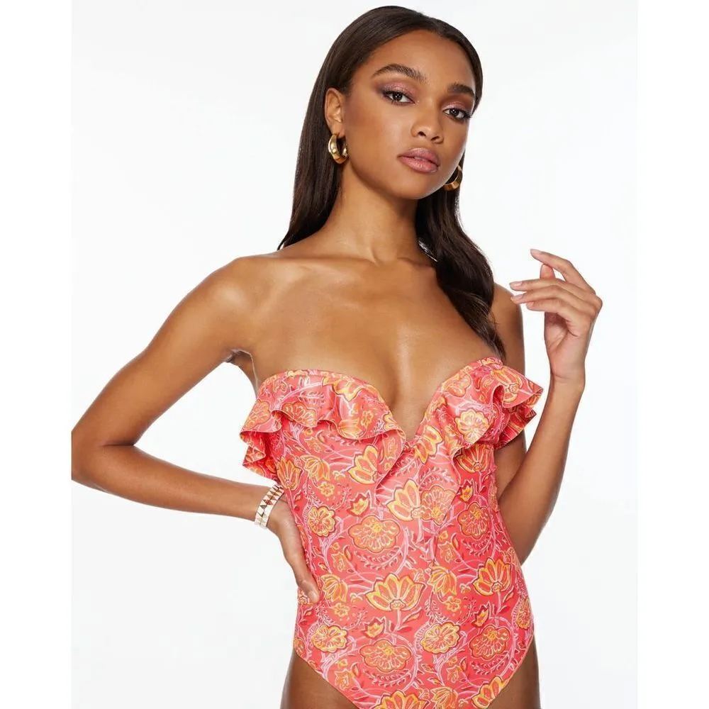 New. Ramy Brook floral one piece swimsuit. Normally $258 - Image 10