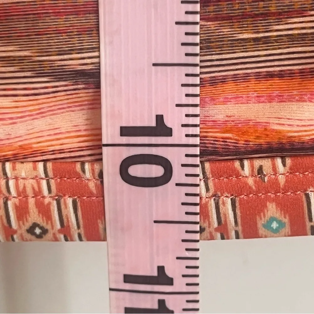Woman’s Prana‎ Adelina Orange Stripe & Southwest Bikini Swimsuit Top Size Small - Image 8