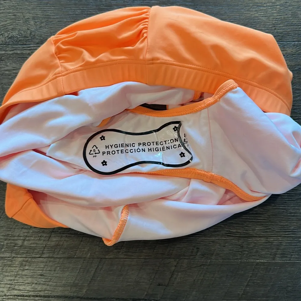 Coral Reef Large Neon Orange Lounger Top and Sun Baked Bottoms Swim Set NWOT - Image 11